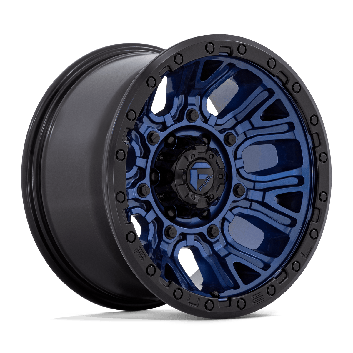 Fuel Traction Dark Blue w/ Black Ring Wheel (D827) | Dirty Garage