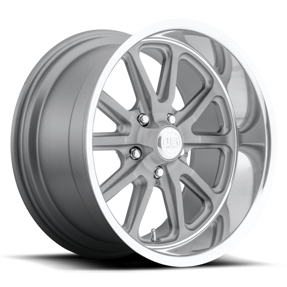 US Mags Rambler Textured Gray w/ Diamond Cut Lip Wheel (U111) | Dirty Garage