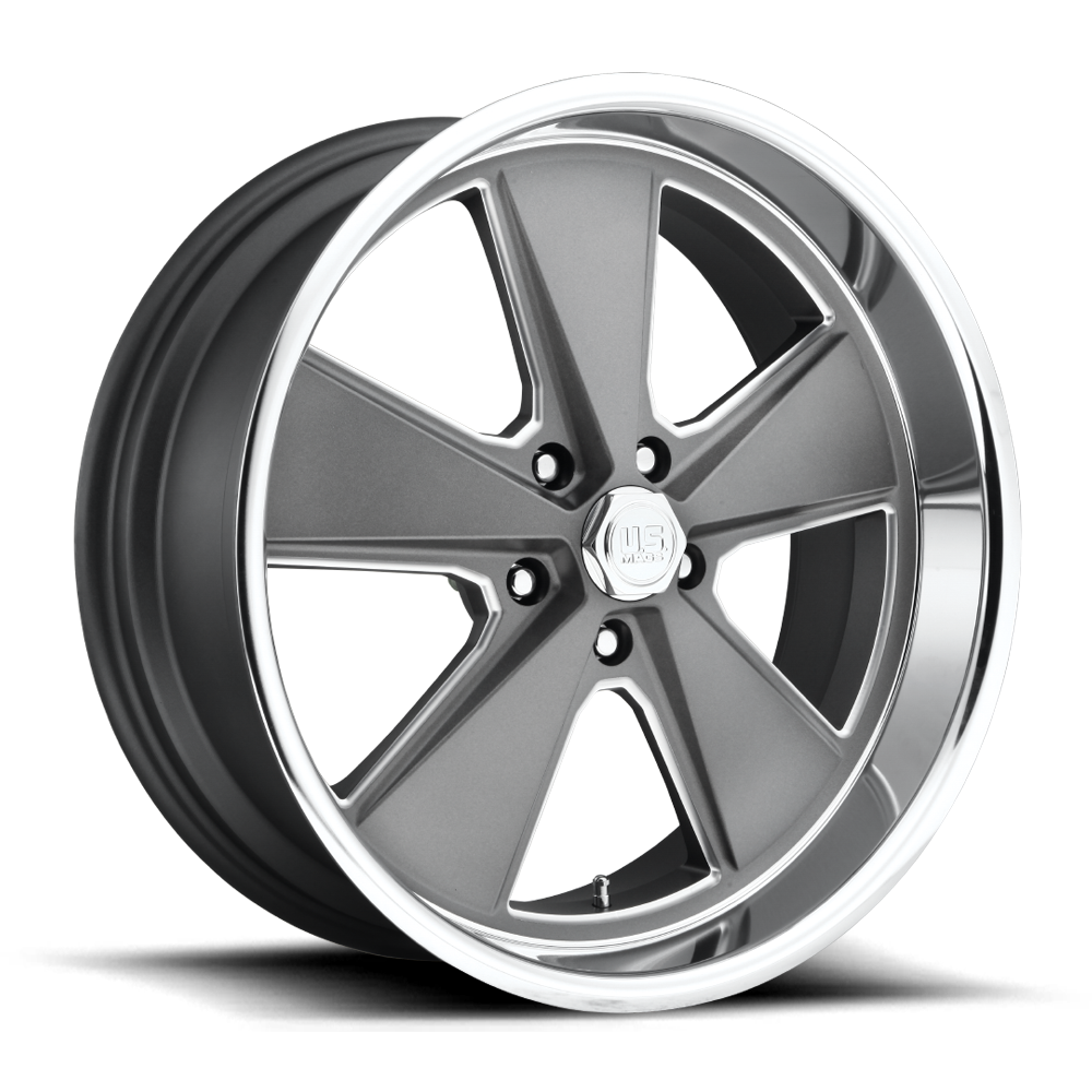 US Mags Roadster Matte Gunmetal Machined Wheel (U120) | Dirty Garage