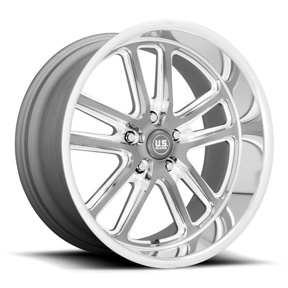 US Mags Bullet Textured Gunmetal w/ Milled Edges Wheel (U130) | Dirty Garage
