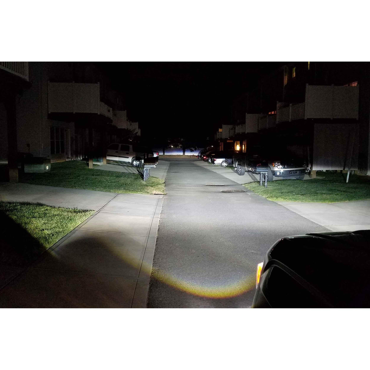 Universal Mopar XB LED Black Fog Lights - View 8 | Dirty Garage