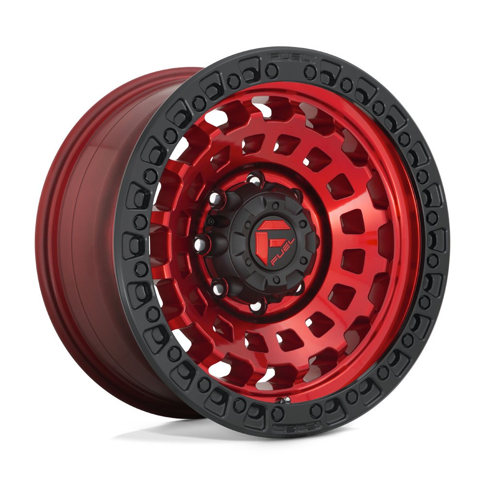 Fuel Zephyr Candy Red Black Bead Ring Wheel (D632) | Dirty Garage