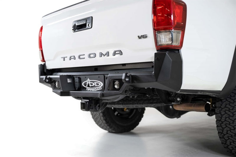 2016-2019 Tacoma Stealth Fighter Rear Bumper w/ Backup Sensor Cutouts - View 3 | Dirty Garage