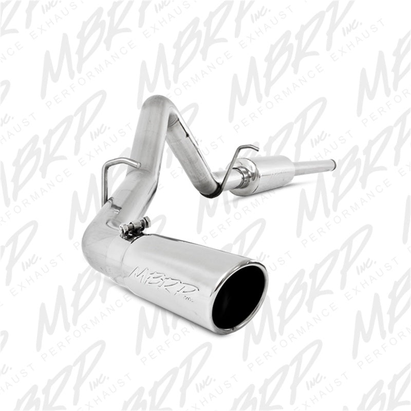 2014-2024 GM 1500 Silverado Sierra Single Side Exit T409 3" Cat Back Exhaust - View 4 | Dirty Garage
