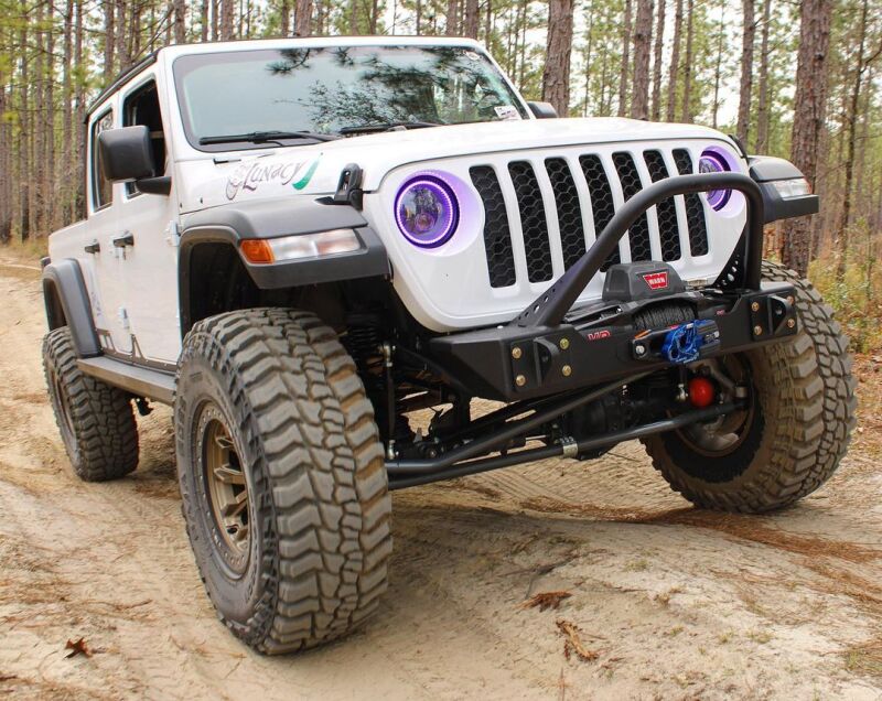 2007-2017 Wrangler Gladiator 7in High Powered LED Headlights Pair Dynamic - View 15 | Dirty Garage