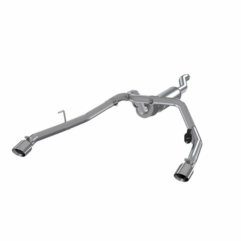 MBRP 2020 Jeep Gladiator 3.6L 2.5in Dual Rear Exit Cat Back Exhaust 304 - View 2 | Dirty Garage