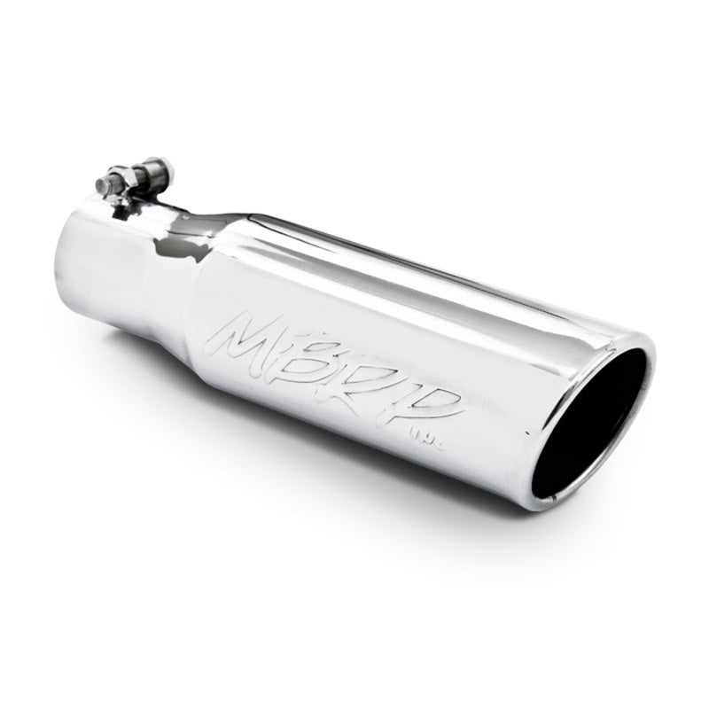 Universal 3" OD Angled Rolled End Tip 10" Length 2" Inlet - View 4 | Dirty Garage