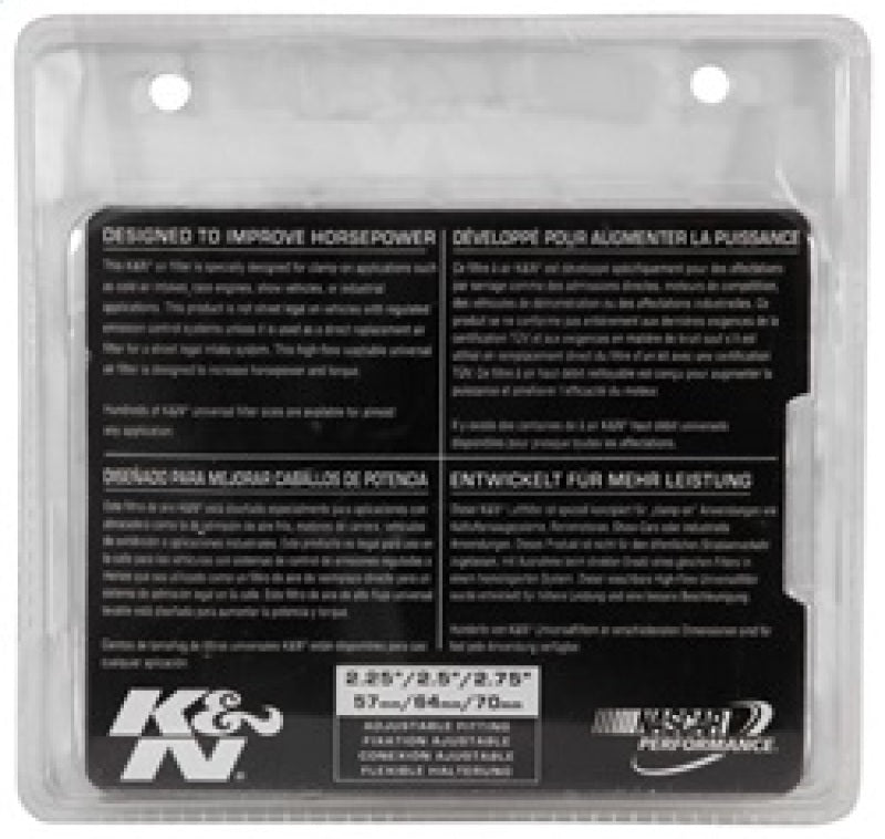 Universal Chrome Filter 2 3/4in FLG/4 1/2in Bottom/4 1/2in Height - View 8 | Dirty Garage