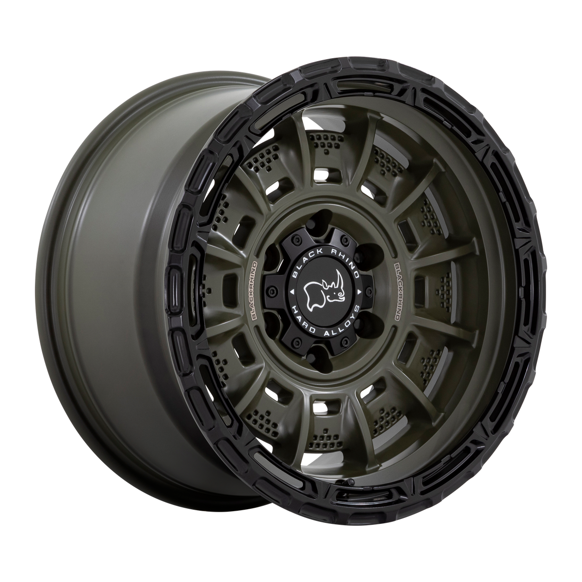 Black Rhino Legion Olive Drab Green w/ Black Lip Wheel | Dirty Garage