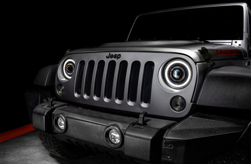 2007-2018 Wrangler JK Oculus Series 7" Bi-LED Projector Headlights - View 8 | Dirty Garage