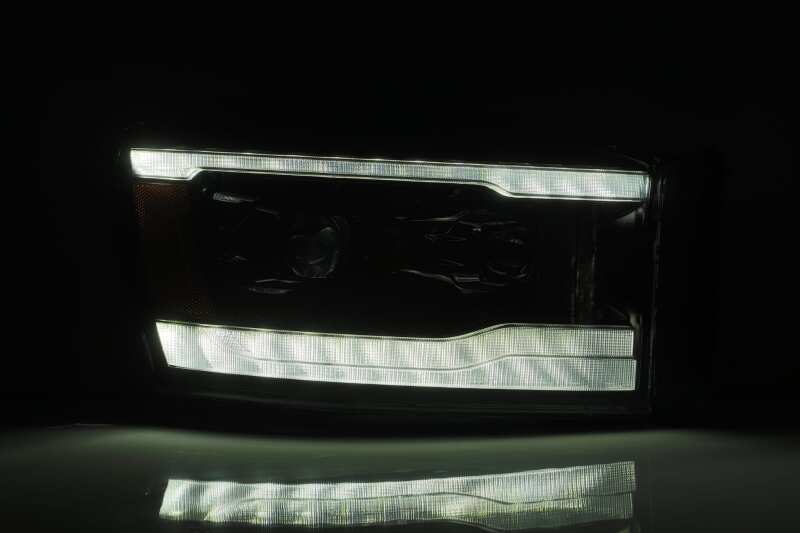 2006-2008 Ram HD Luxx-Series LED Projector Chrome Headlights Sequential Signal DRL - View 3 | Dirty Garage