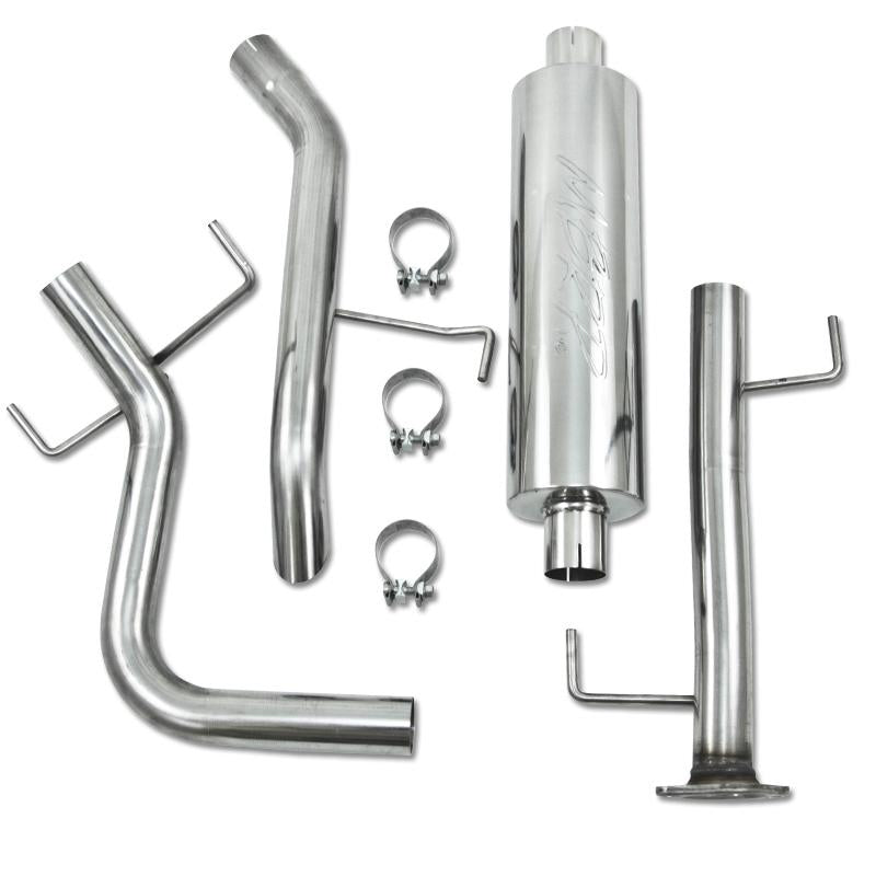 2007-2009 FJ Cat Back Single Rear Exit Off-Road Tail No Tip - View 4 | Dirty Garage
