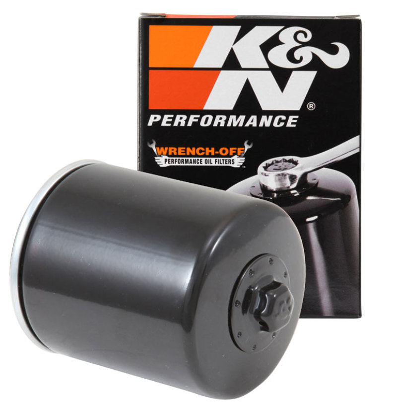 Universal Harley-Davidson/Buell 3in OD x 4.063in H Black Oil Filter - View 7 | Dirty Garage
