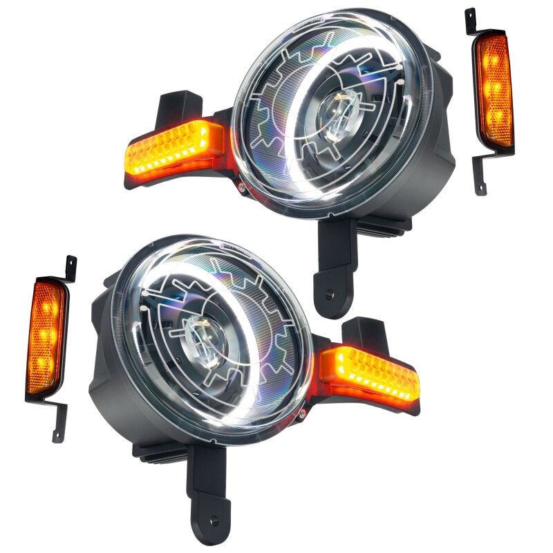 Oracle 2021+ Ford Bronco Oculus Bi-LED Projector Headlights w/ Heated Lenses - View 12 | Dirty Garage