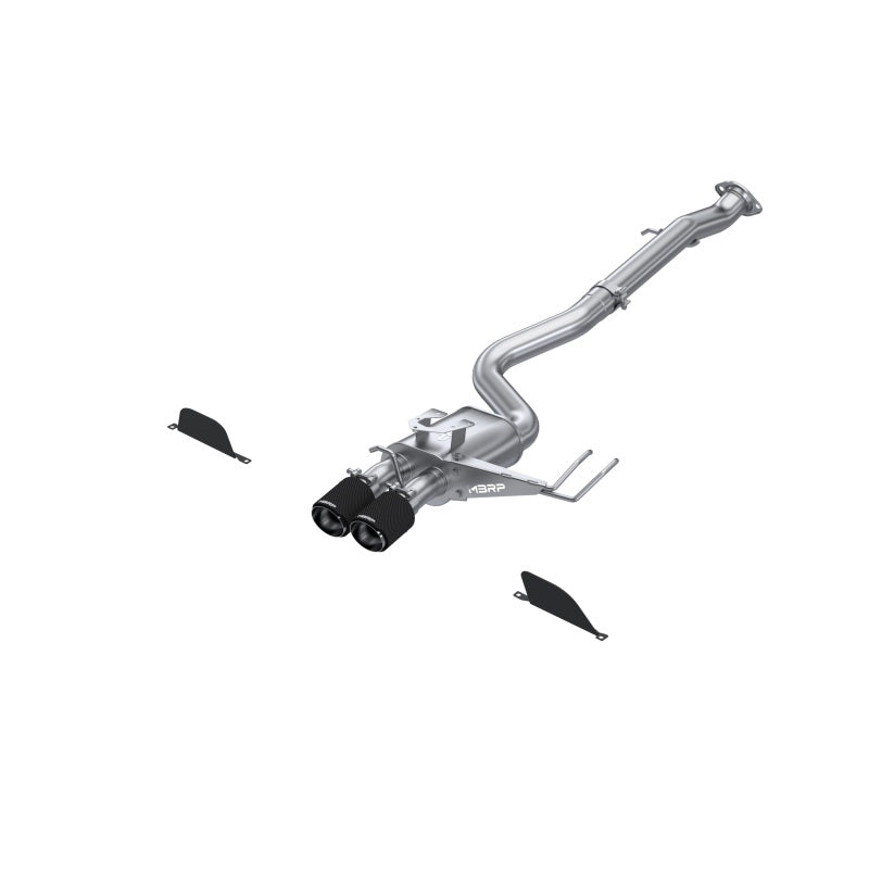 2023 Corolla GR 1.6L T304 SS 3" Cat-Back Dual Center Rear w Carbon Fiber Tips | Dirty Garage