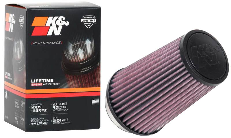 Universal Tapered Filter 3.5in Flange ID x 5.5in Base OD x 4in Top OD x 8in Height - View 11 | Dirty Garage