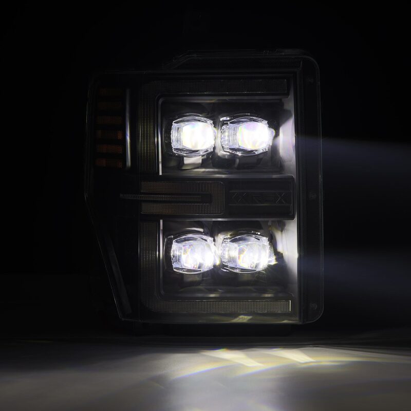 2008-2010 Super Duty Nova-Series LED Projector Black Headlights Active Light Sequential Signal - View 2 | Dirty Garage