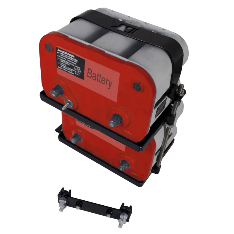 Rugged Ridge 97-06 Jeep Wrangler Dual Battery Tray - View 5 | Dirty Garage