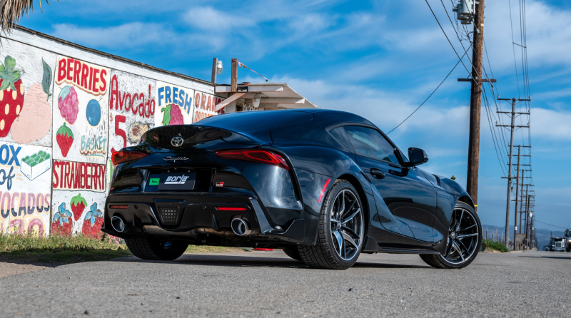 2020-2025 Toyota GR Supra ATAK Cat-Back Exhaust System w/ Chrome Tips - View 2 | Dirty Garage