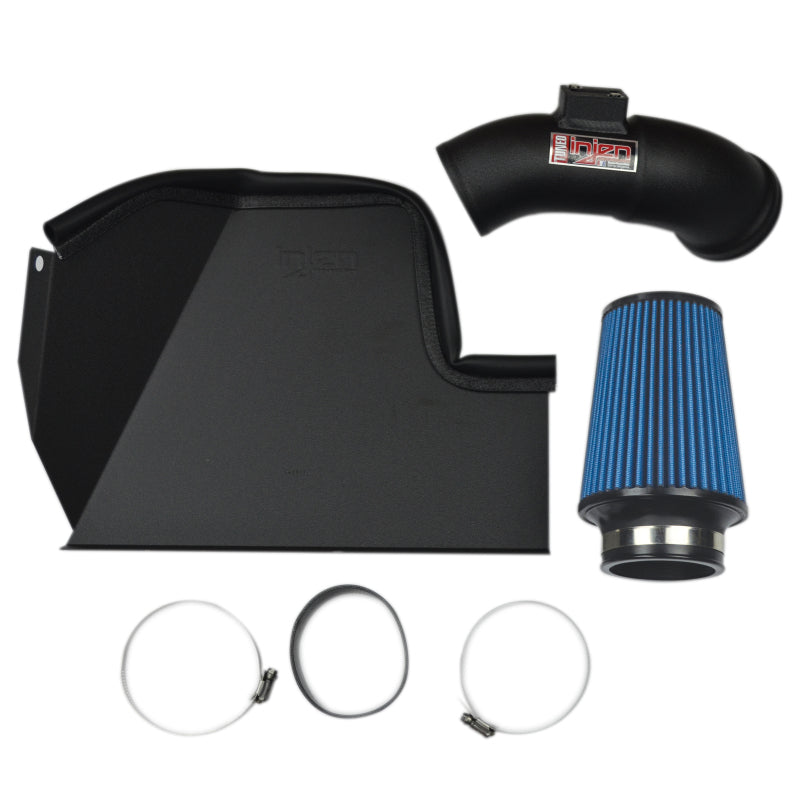 2016-2019 BMW 340i 3.0L Turbo Wrinkle Black Cold Air Intake - View 12 | Dirty Garage