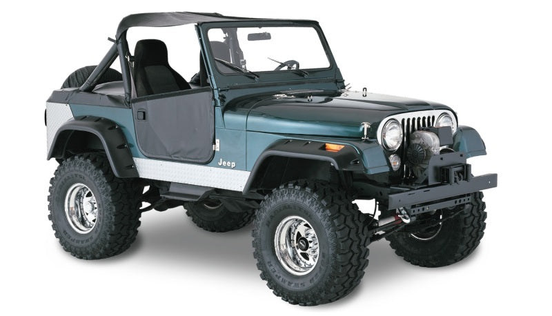 1965-1983 CJ5 Cutout Style Fender Flares 4pc - Black - View 2 | Dirty Garage