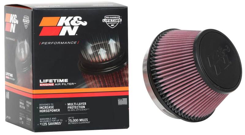 Universal Clamp-On Air Filter 6in FLG/7-1/2in B/5-1/8in T/4in H - View 12 | Dirty Garage