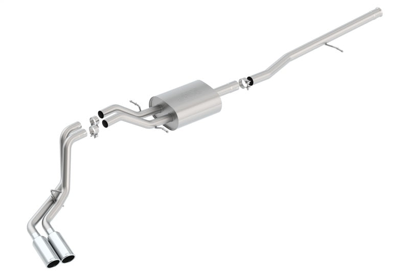 Borla S-Type Cat-Back 14 Sierra 1500 Ext. Cab Stnd Bed/CC Short Bed 143.5in WB Side Exit Exhaust - View 4 | Dirty Garage