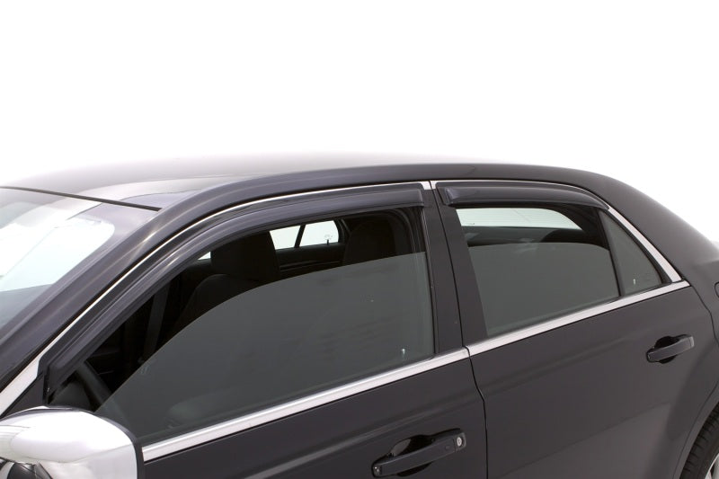 2011-2018 Chrysler 300 Ventvisor Outside Mount Window Deflectors Smoke 4-Piece - View 3 | Dirty Garage