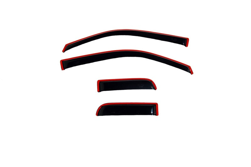 2004-2014 F-150 Supercab Ventvisor In-Channel Front Rear Window Deflectors Smoke 4-Piece - View 12 | Dirty Garage