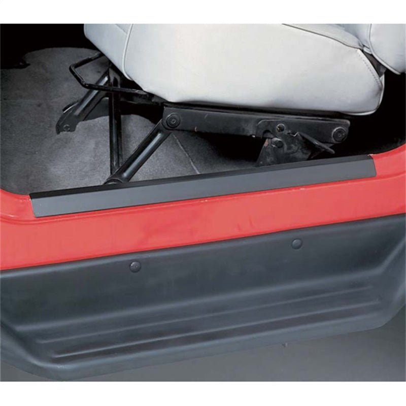 Rugged Ridge 04-06 Jeep Wrangler LJ Black Door Entry Guard Set - View 2 | Dirty Garage