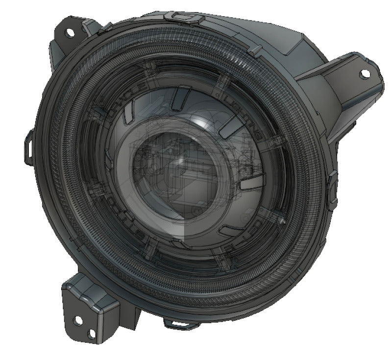 2018-2024 Wrangler Gladiator Oculus Bi-LED Projector Headlights Amber White Switchback - View 6 | Dirty Garage