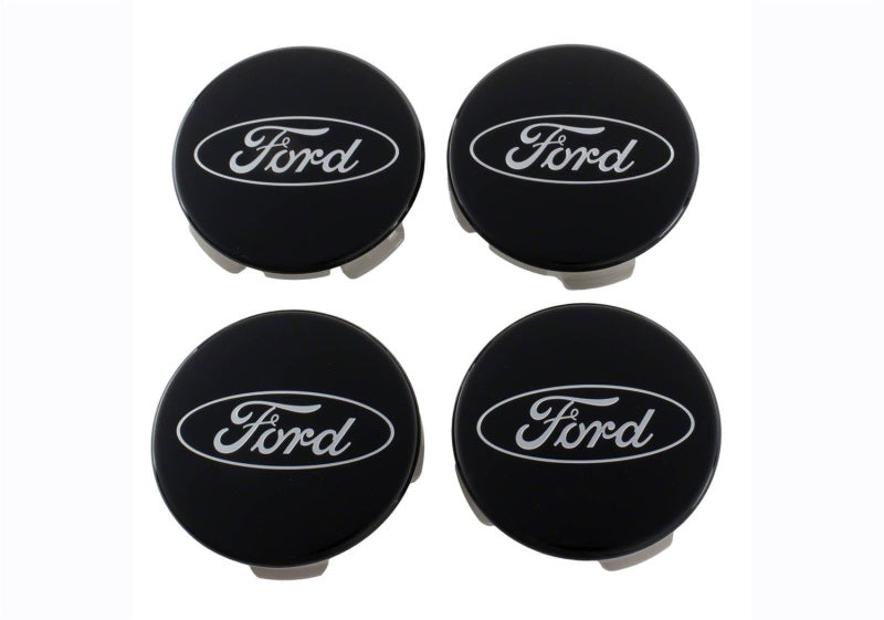 Universal Ford Truck/SUV Black And Chrome Wheel Center Cap Kit - View 2 | Dirty Garage