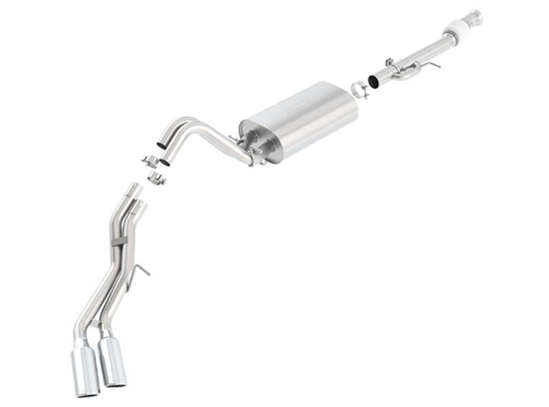 Borla 15-16 Cadillac Escalade ESV 6.2L Auto Trans Dual Round Rolled Truck Side Exit Catback Exhaust - View 3 | Dirty Garage