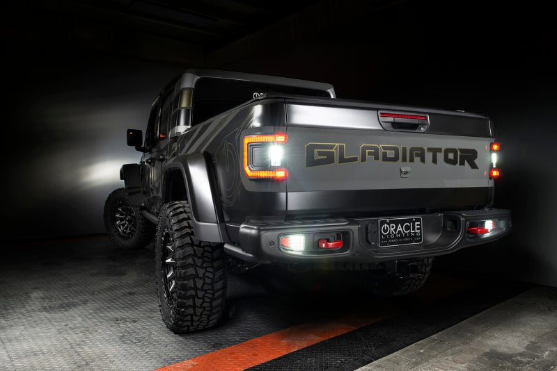 2020-2025 Gladiator JT Flush Mount LED Tail Lights Tinted Lens - View 13 | Dirty Garage