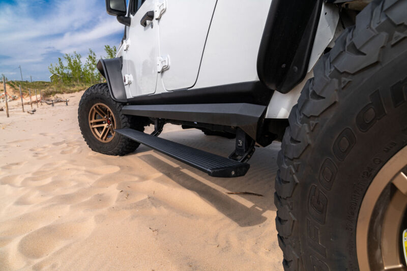 2007-2018 Wrangler PowerStep XL Black Including OEM Style Illumination - View 2 | Dirty Garage
