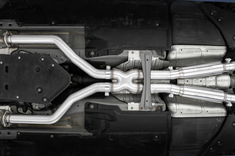 2016-2022 Infiniti Q50 3.0L 3" Cat-Back Dual Split Rear Street Version T304 - View 2 | Dirty Garage