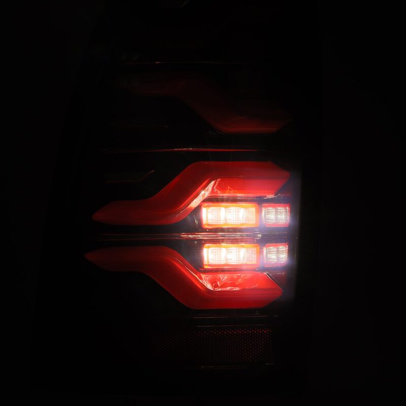 2005-2015 Tacoma Luxx-Series LED Tail Lights Black Red with Activation Light Sequential Signal - View 4 | Dirty Garage