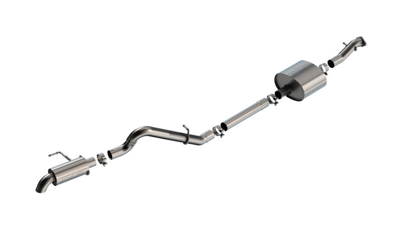 Borla 21-22 Ford Bronco 2.7L 2DR/4DR T-304 Stainless Steel Cat-Back Touring Exhaust - Brushed | Dirty Garage