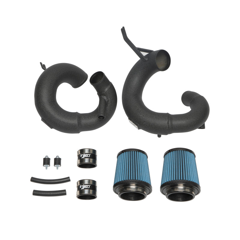 2019-2021 G70 V6 3.3L Twin Turbo SP Short Ram Air Intake System Wrinkle Black - View 3 | Dirty Garage