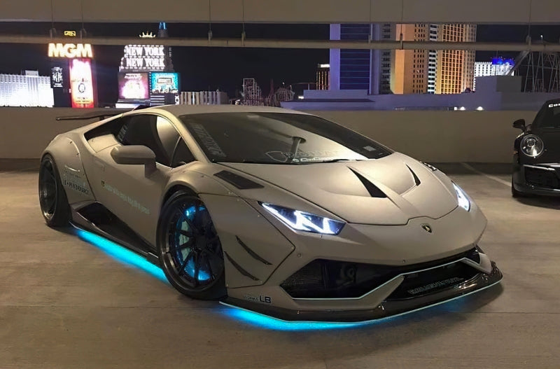 Universal LED Illuminated Wheel Rings ColorSHIFT - View 2 | Dirty Garage
