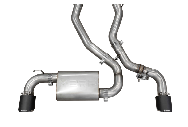 2020- Supra 3.0L 3" Catback Dual Rear Carbon Fiber Tips - View 10 | Dirty Garage