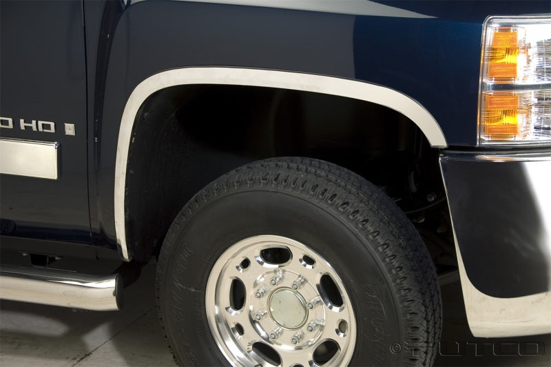 2015-2019 GM HD Stainless Steel Fender Trim - View 2 | Dirty Garage