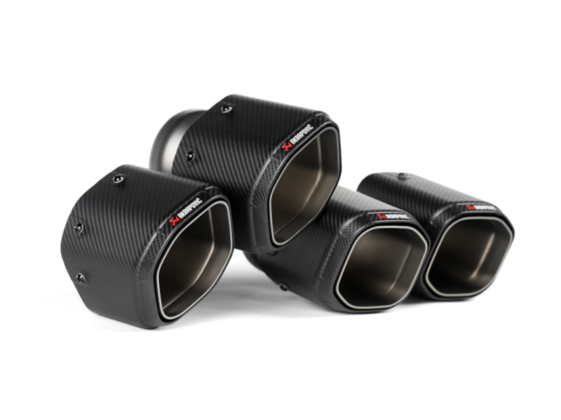 2024+ BMW M5 Hexagonal Carbon Fiber Tail Pipe Set - View 3 | Dirty Garage