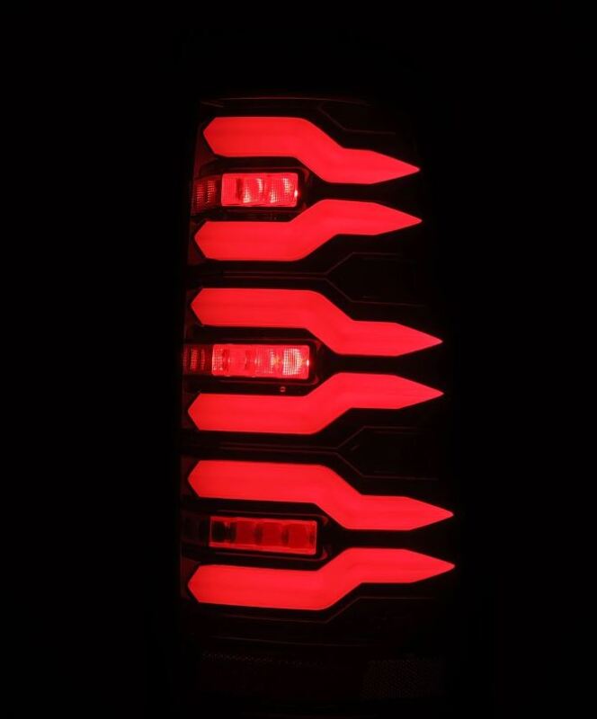 1999-2006 GM HD Luxx-Series LED Tail Lights Black Red - View 7 | Dirty Garage