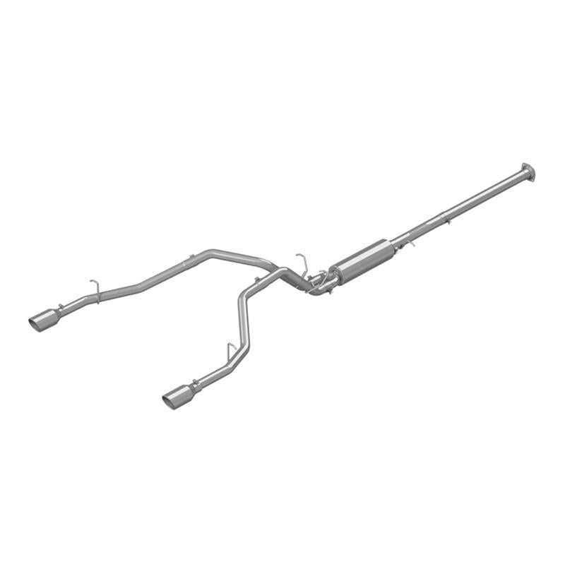 2019 Ram 1500 2.5" Cat Back Dual Split Rear with 4.5" Tip - View 3 | Dirty Garage