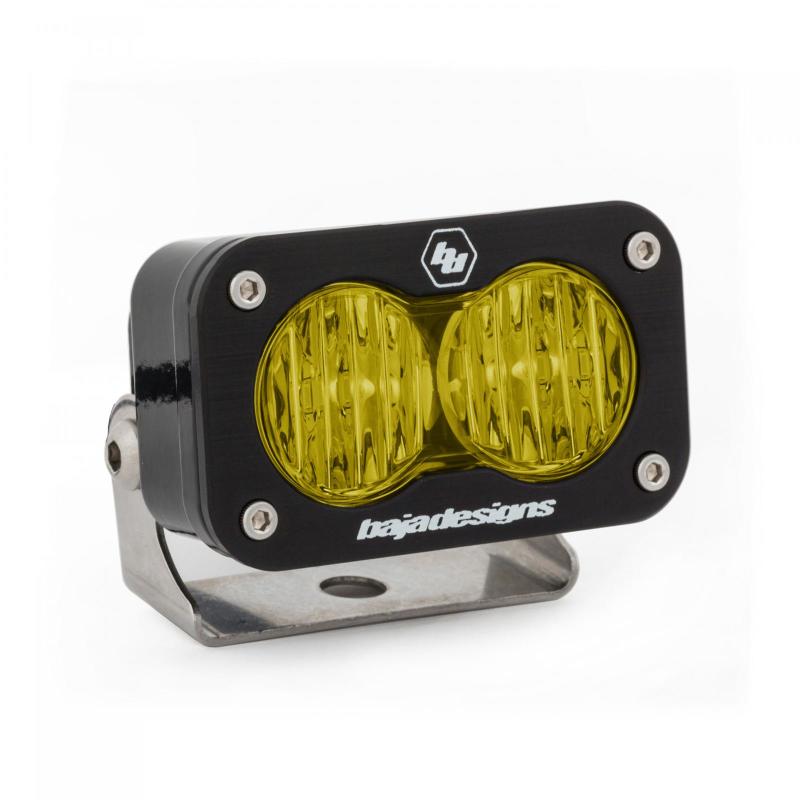 Universal S2 Pro Wide Cornering Pattern LED Light Amber - View 2 | Dirty Garage