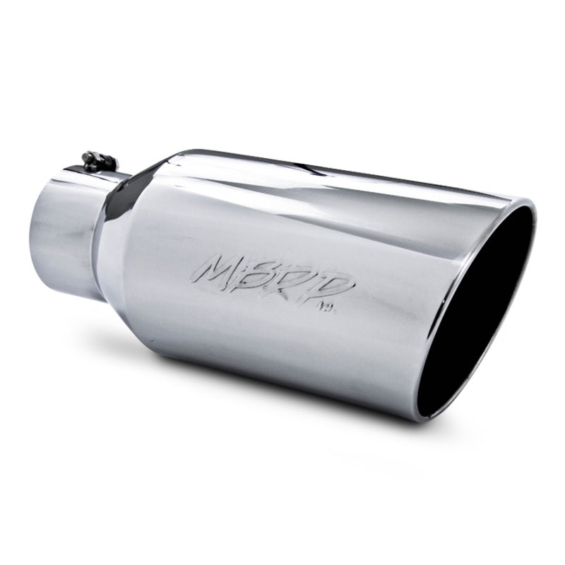 Universal Tip 8" OD Rolled End 5" Inlet 18" Length T304 - View 2 | Dirty Garage