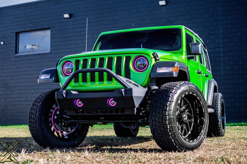 2007-2017 Wrangler Gladiator 7in High Powered LED Headlights Pair Dynamic - View 20 | Dirty Garage