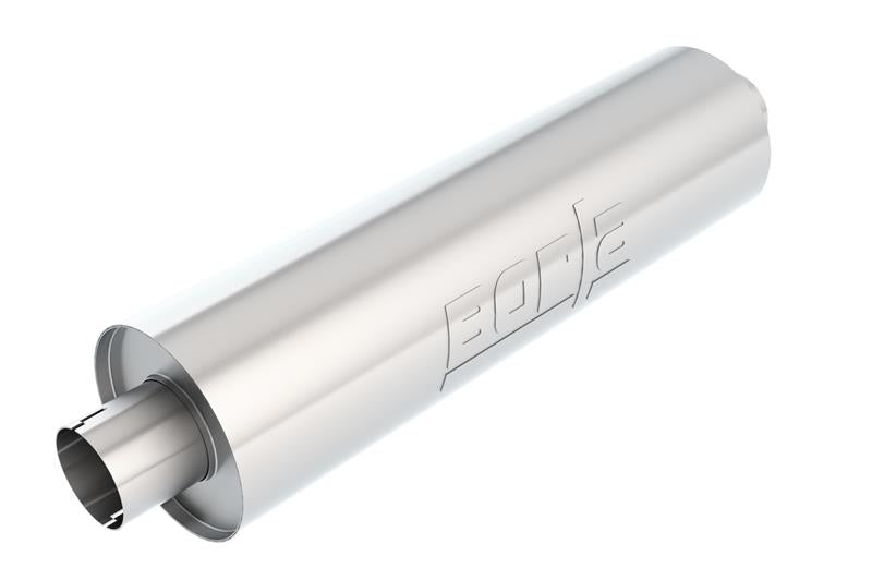 Borla Heavy Duty (Truck) Muffler - 3in Center-Center 24in x 6.75in Round - View 2 | Dirty Garage