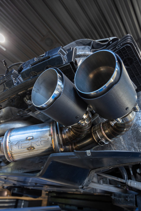 2020-2024 GM Corvette 3" Active Cat Back Quad Split Rear Exit Exhaust with AFM Sims - View 2 | Dirty Garage